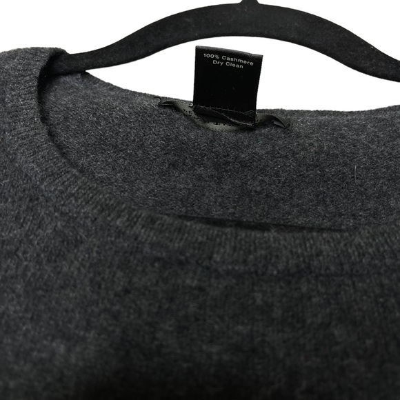 Ann Taylor Cashmere Gray Long Sleeve Crewneck Pullover Knit Size XS Petite - Picture 6 of 8